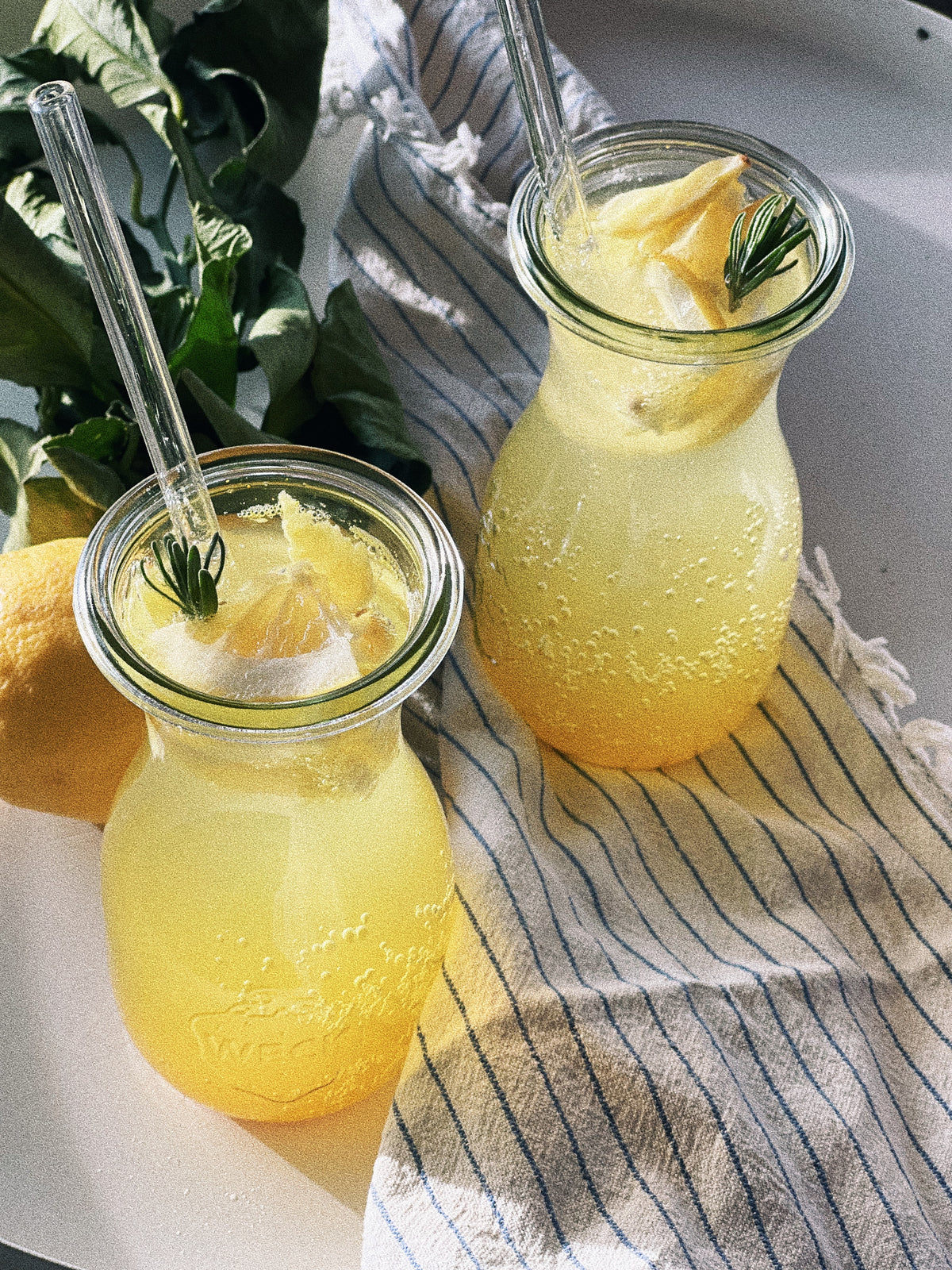 Oxymel Cocktail mit Zitrone